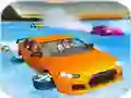 Permainan Crazy Water Surfing Car Race talian