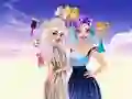 Permainan Fashion Showdown Ellie and Villain Quinn talian