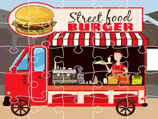 Permainan Burger Trucks Jigsaw talian
