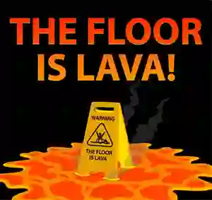 Permainan The Floor is Lava talian