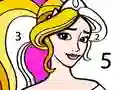 Permainan Princess Coloring By Number talian
