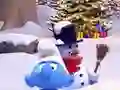 Permainan Smurfy Snowballs talian