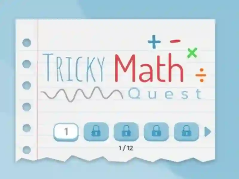 Permainan Tricky Math Quest talian