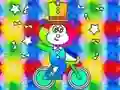 Permainan Coloring Book: Monkey Rides Unicycle talian
