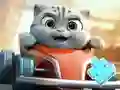 Permainan Jigsaw Puzzle: Cat Racing Driver talian