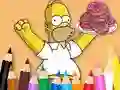 Permainan Coloring Book: Simpson Doughnut talian