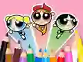 Permainan Coloring Book: The Powerpuff Girls talian