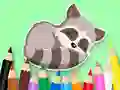 Permainan Coloring Book: Baby Raccoon talian