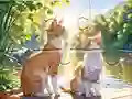 Permainan Jigsaw Puzzle: Cats In Pairs talian