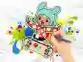 Permainan Coloring Book: Toca Boca Skateboard talian