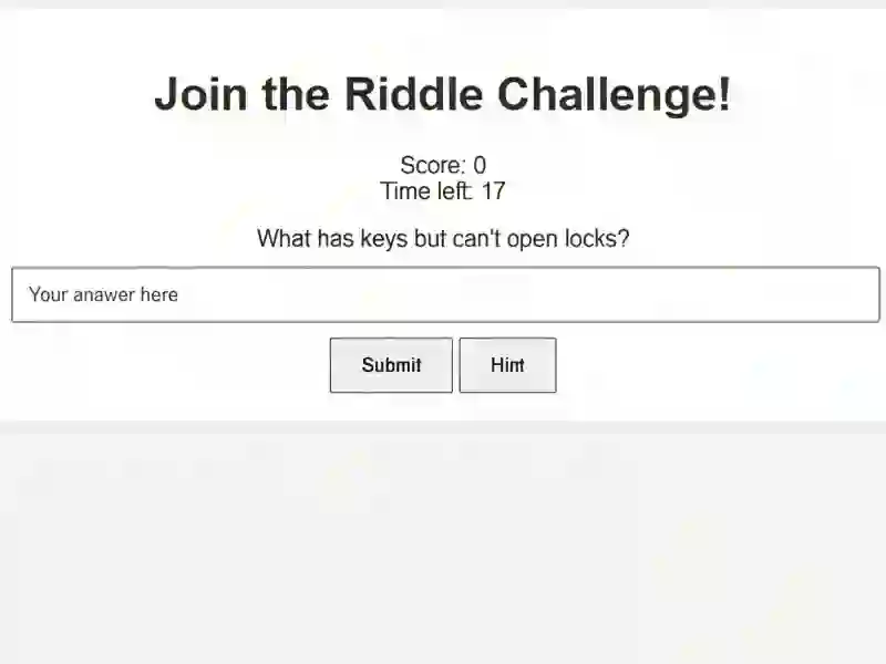 Permainan Riddle Challenge talian