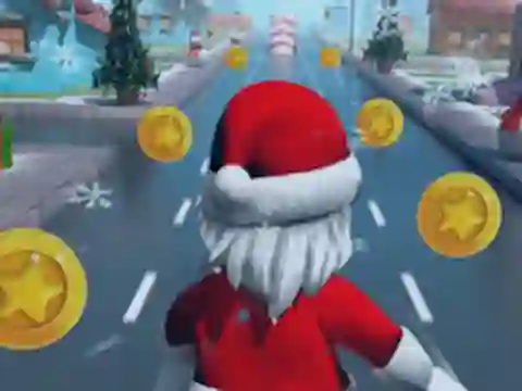 Permainan Santa Roblox Running talian