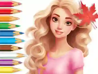 Permainan Coloring Book: Barbie Autumn Tale talian
