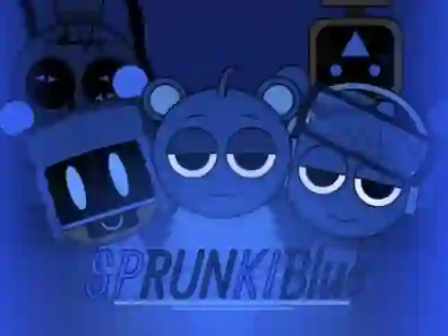 Permainan Sprunki Blue Mod talian