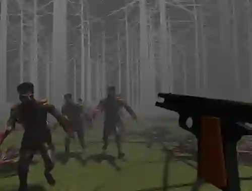 Permainan Zombies in a Forest talian