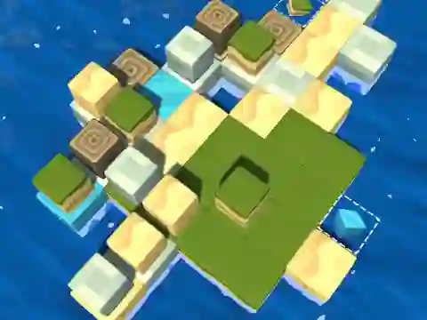 Permainan Cube Island: ASMR Relax Puzzle talian