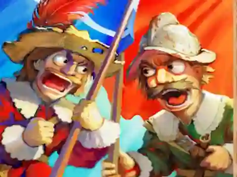 Permainan Musketeers Gunpowder vs Steel talian
