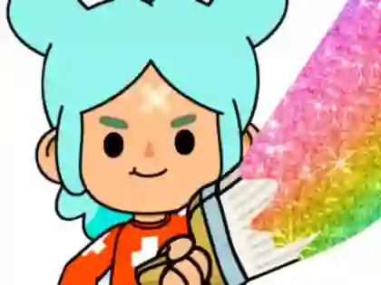 Permainan Coloring Book: Toca Boca Rita talian