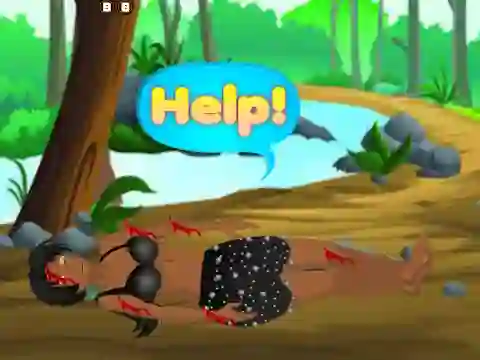 Permainan Rescue Injured Tribe Girl talian
