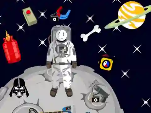 Permainan Stickman in Space talian