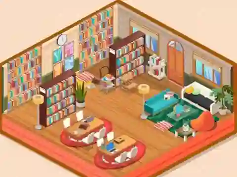 Permainan Decor: My Library talian