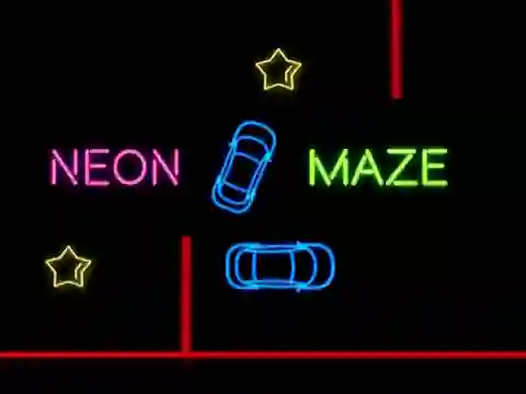 Permainan Neon Car Maze talian