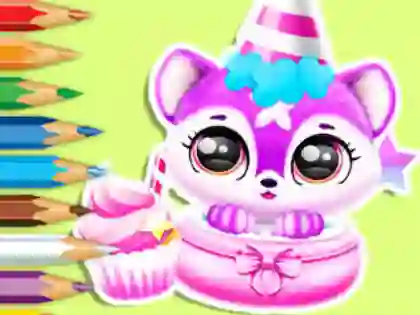 Permainan Coloring Book: Baby Fluff's Birthday talian