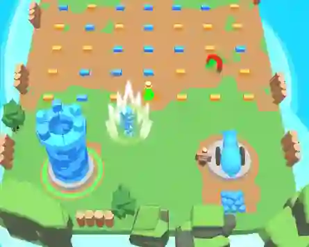 Permainan Tower Clash: Collect Bricks talian