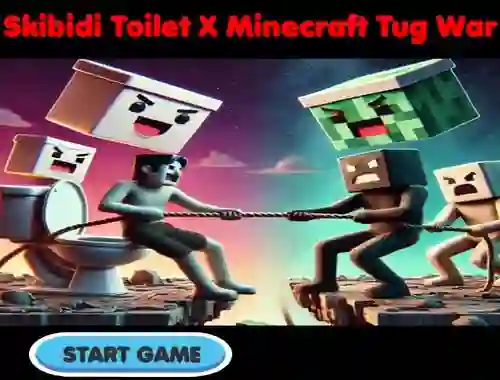Permainan Skibidi Toilet X Minecraft Tug War talian