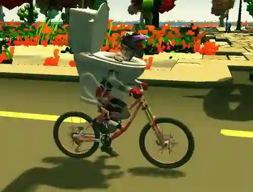 Permainan Skibidi Toilet Bike Riding talian