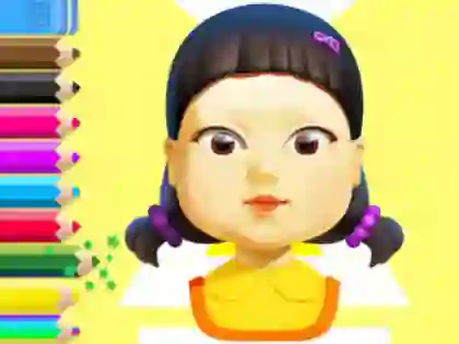 Permainan Coloring Book: Squid Game Doll talian