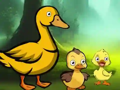 Permainan Duck Family Reach Pond talian
