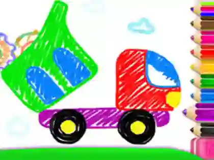 Permainan Toddler Drawing: Tanker Truck talian