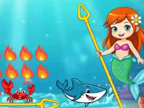 Permainan Princess vs Shark talian