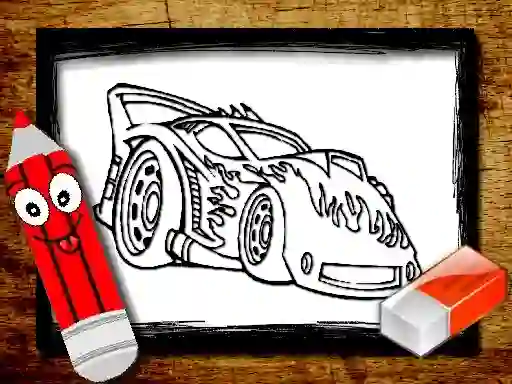 Permainan Back To School Car Coloring Book talian