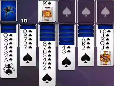 Permainan Spades Spider Solitaire talian