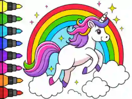 Permainan Coloring Book: Magical Unicorn talian