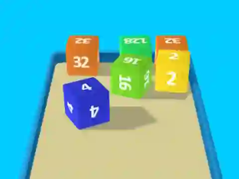 Permainan 2048 Cube Merge talian