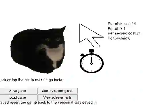 Permainan Spinning Cat Clicker talian