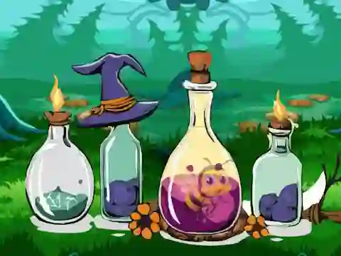Permainan Bottle Stuck Honeybee Escape talian