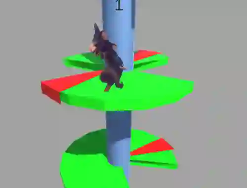 Permainan Ratomilton Helix Jump talian