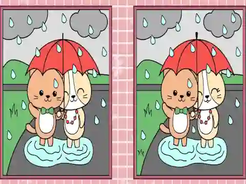 Permainan Spot the Differences Cute Kittens talian