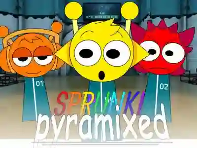 Permainan Sprunki Pyramixed: Squid Game talian