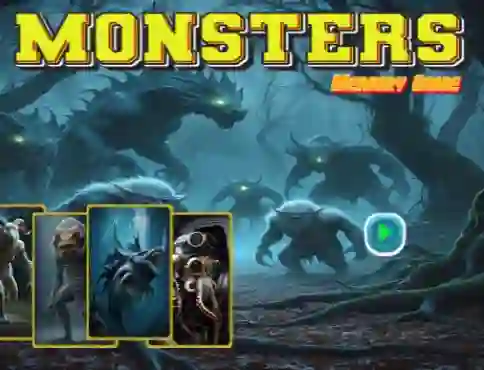 Permainan Monsters Memory Game talian