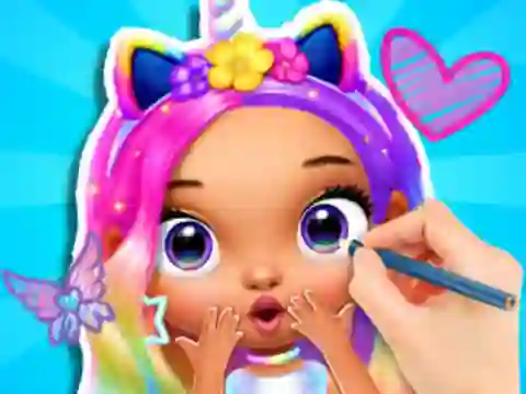 Permainan Coloring Book: Fashion Barbie Princess talian