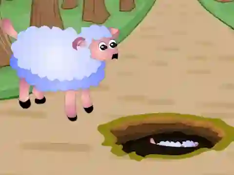 Permainan Help Fallen Down Sheep Baby talian