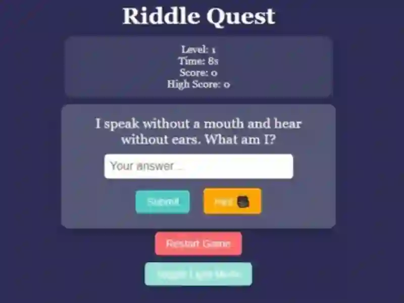Permainan Riddle Quest Brain Teaser talian