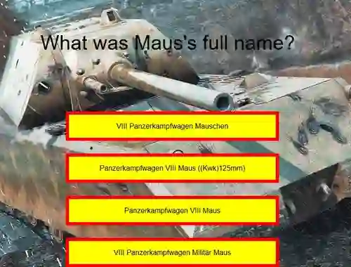 Permainan Tank Quiz: Maus talian