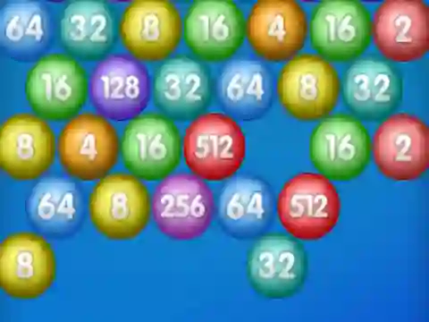 Permainan Number Bubble Shooter talian