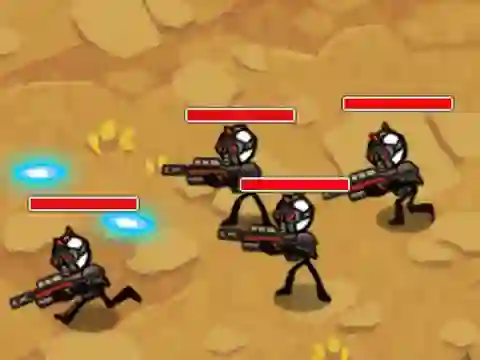 Permainan Stickman Warfare talian